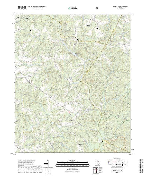 USGS Topographic Map – Barnett Shoals