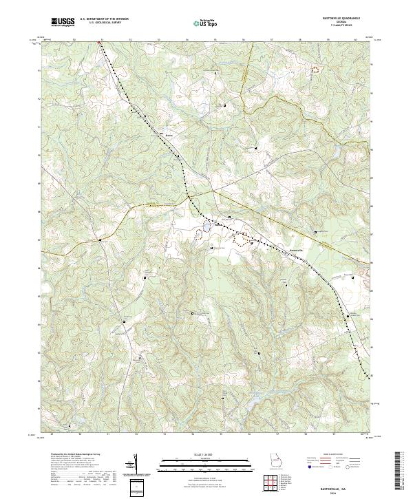 USGS Topographic Map – Bastonville