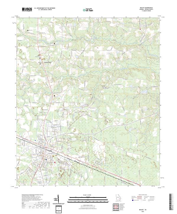 USGS Topographic Map – Baxley