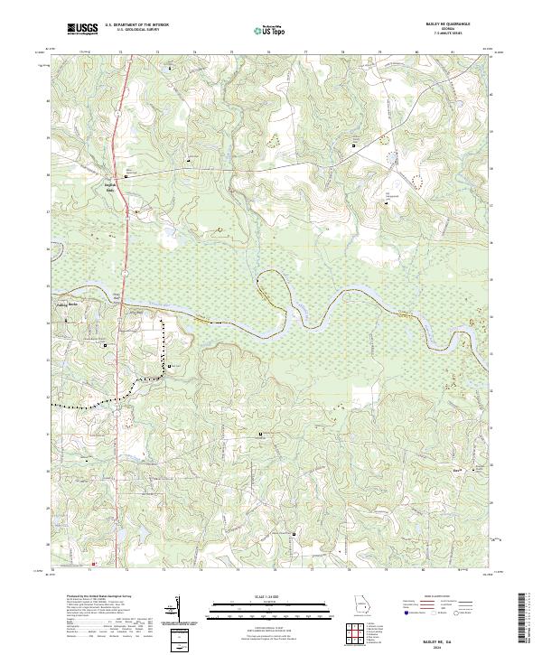 USGS Topographic Map – Baxley NE