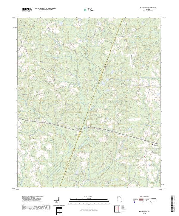 USGS Topographic Map – Bay Branch