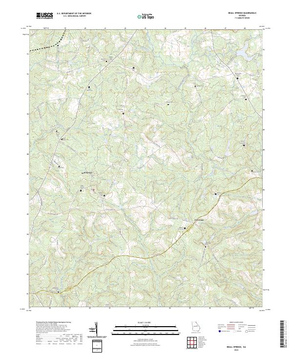 USGS Topographic Map – Beall Springs