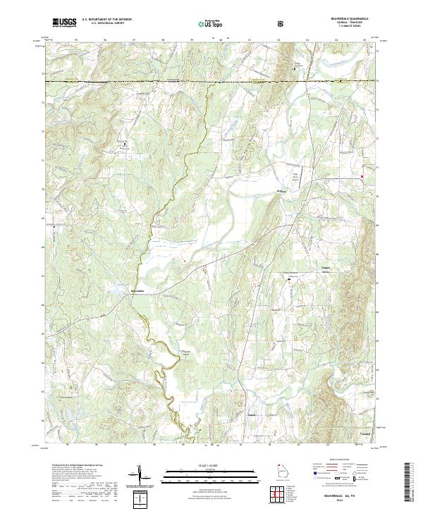 USGS Topographic Map – Beaverdale