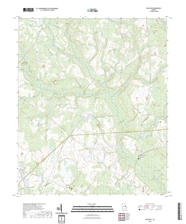 USGS Topographic Map – Bellevue