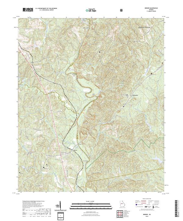 USGS Topographic Map – Berner
