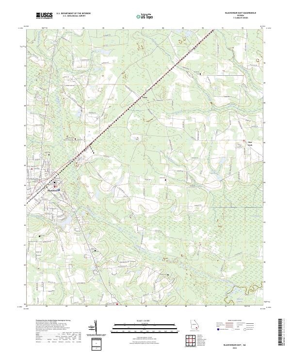 USGS Topographic Map – Blackshear East