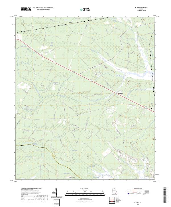 USGS Topographic Map – Bladen