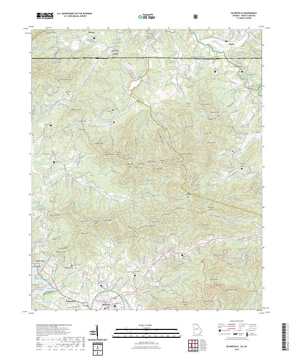 USGS Topographic Map – Blairsville