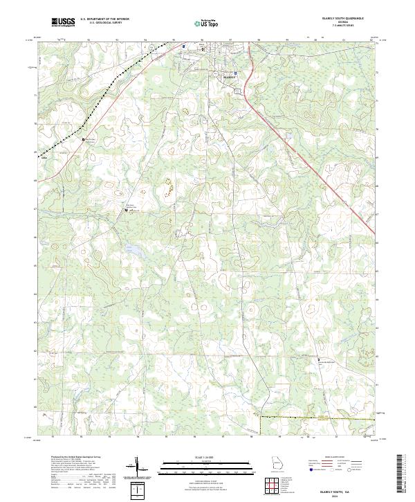 USGS Topographic Map – Blakely South