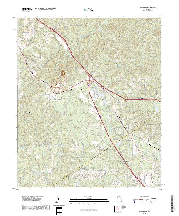 USGS Topographic Map – Bolingbroke