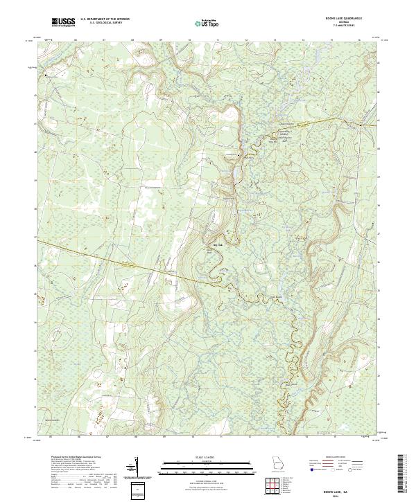 USGS Topographic Map – Boons Lake
