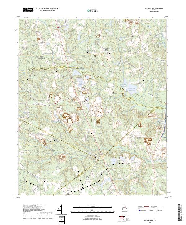 USGS Topographic Map – Bowdens Pond