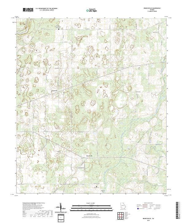 USGS Topographic Map – Branchville