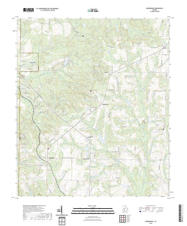 USGS Topographic Map – Bridgeboro