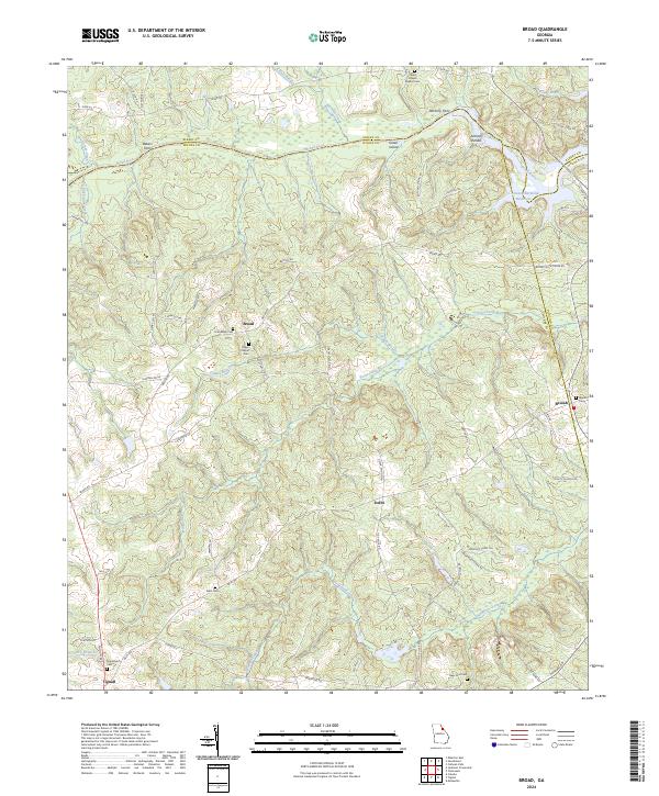 USGS Topographic Map – Broad