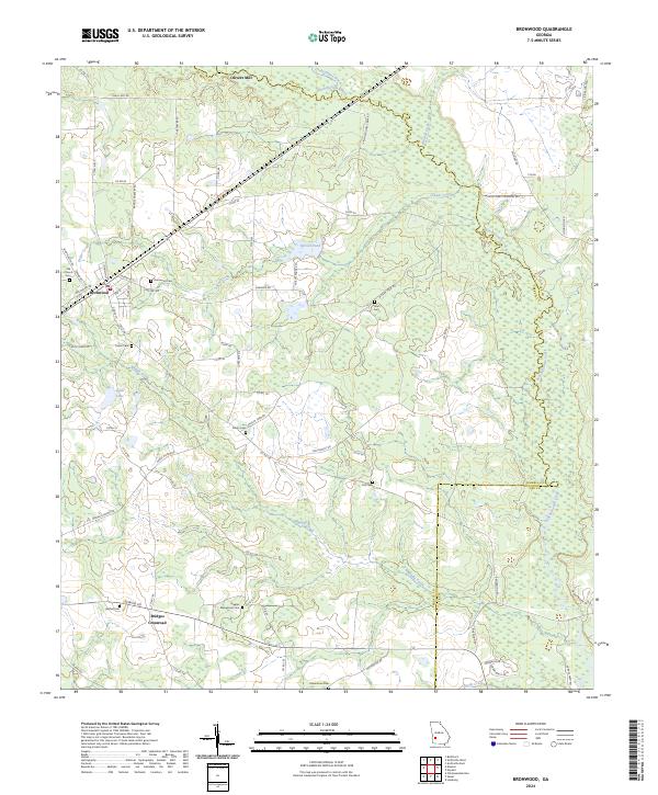 USGS Topographic Map – Bronwood