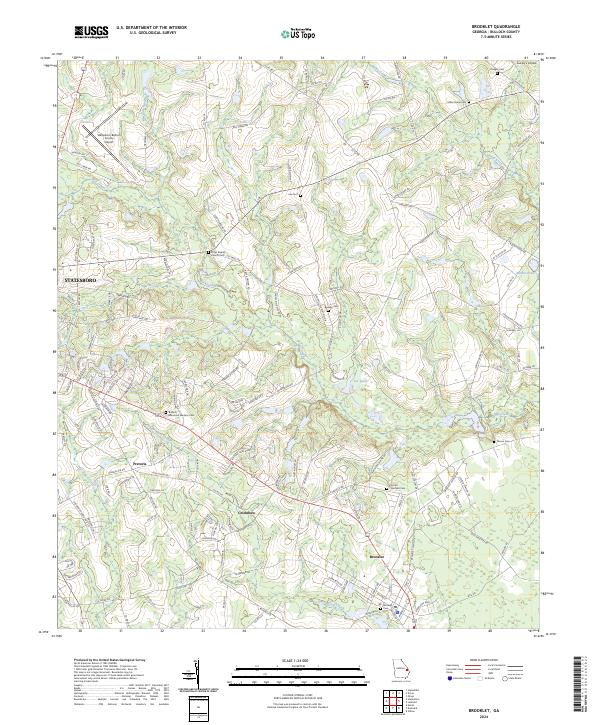 USGS Topographic Map – Brooklet