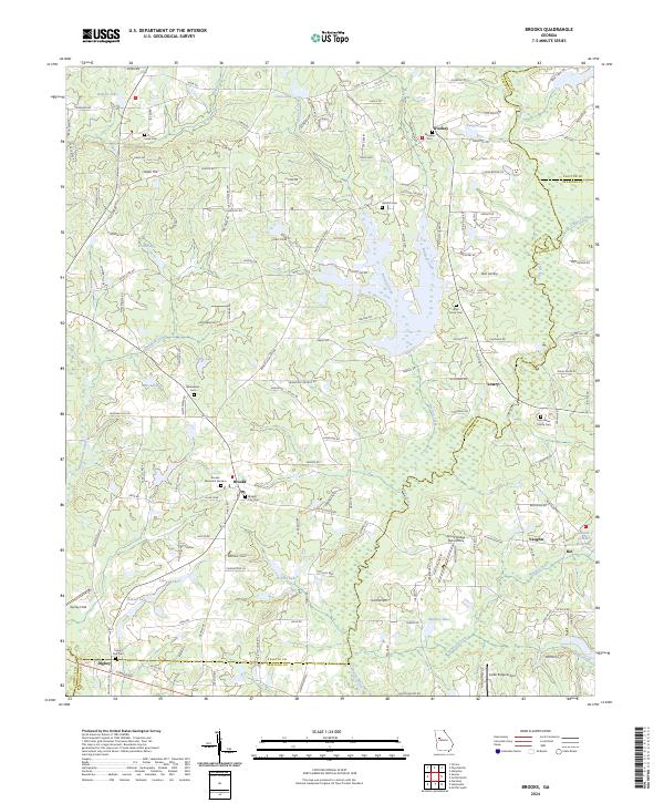 USGS Topographic Map – Brooks