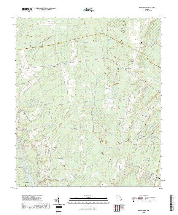 USGS Topographic Map – Browntown