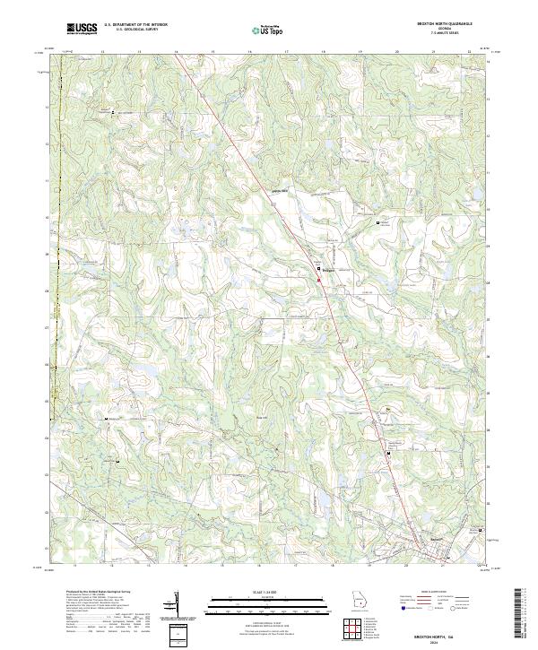 USGS Topographic Map – Broxton North