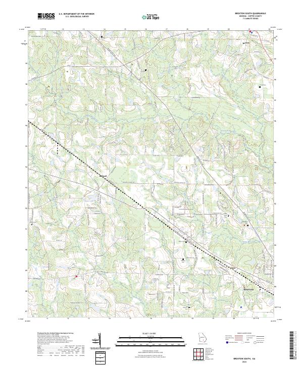 USGS Topographic Map – Broxton South