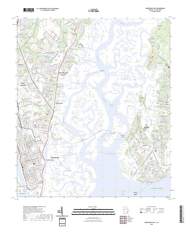 USGS Topographic Map – Brunswick East