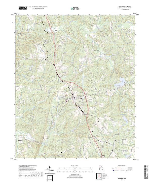 USGS Topographic Map – Buchanan