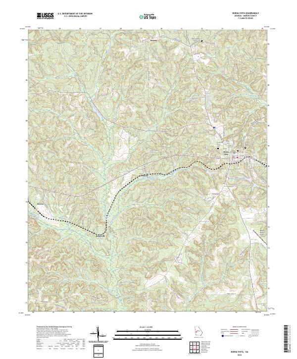 USGS Topographic Map – Buena Vista