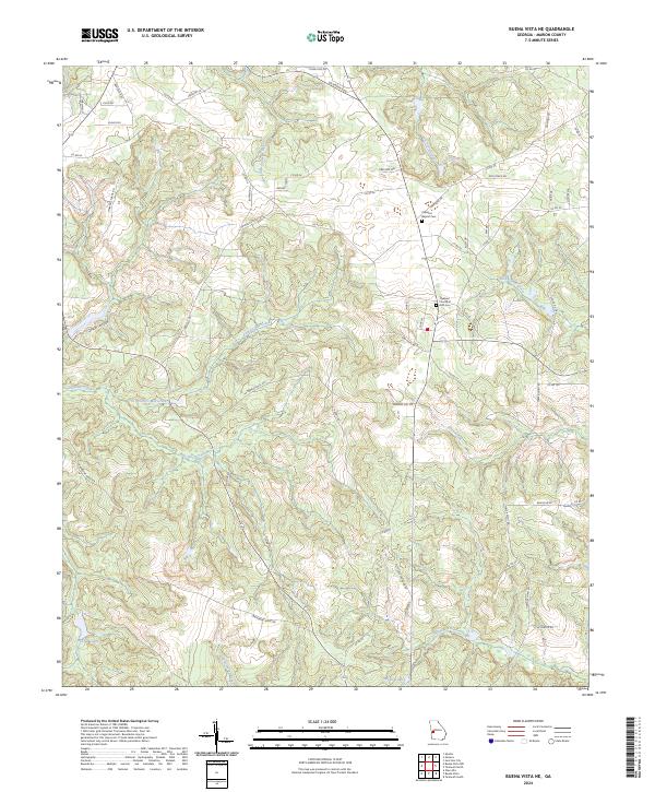 USGS Topographic Map – Buena Vista NE