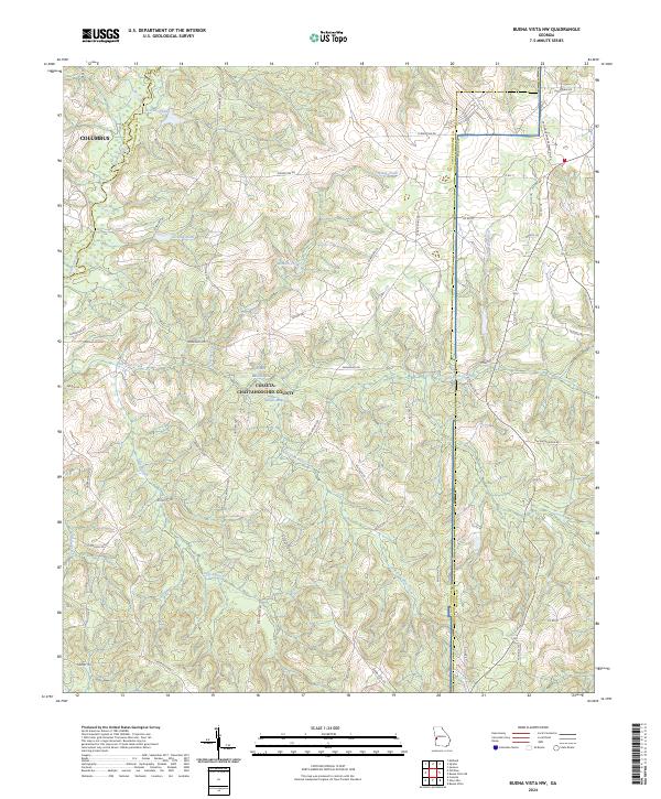 USGS Topographic Map – Buena Vista NW