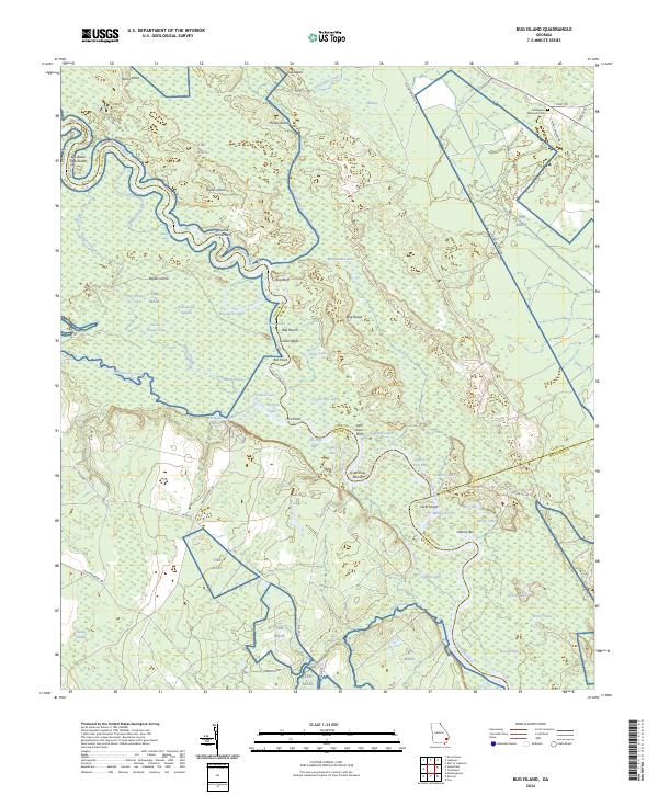 USGS Topographic Map – Bug Island