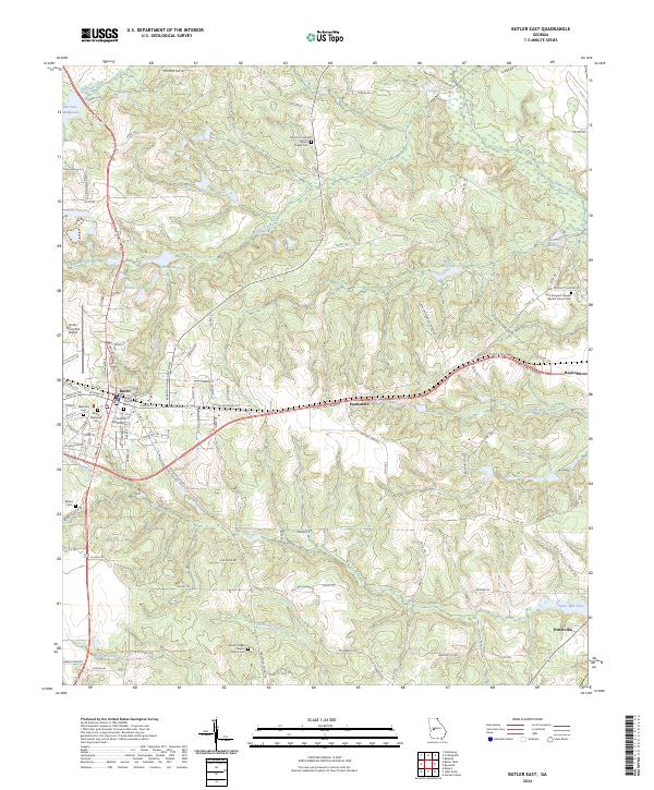 USGS Topographic Map – Butler East