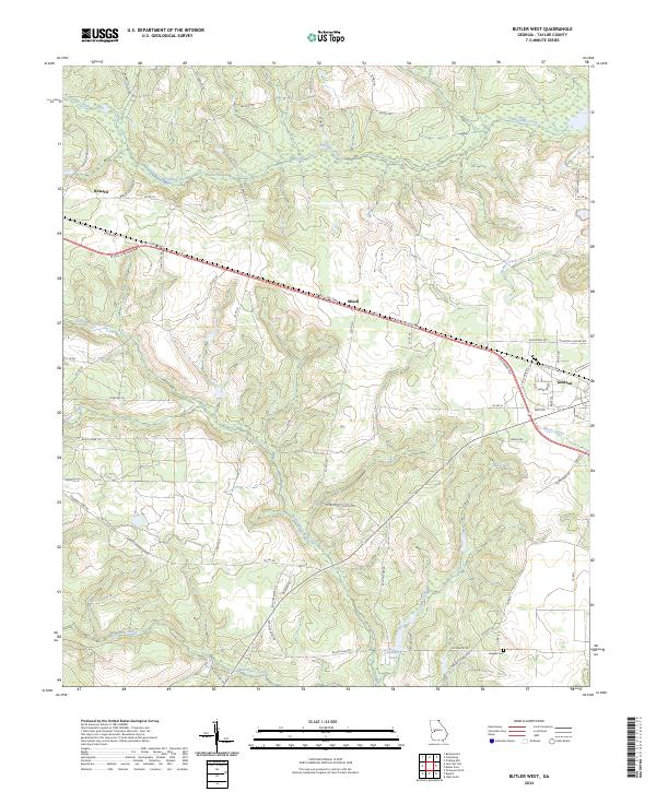 USGS Topographic Map – Butler West