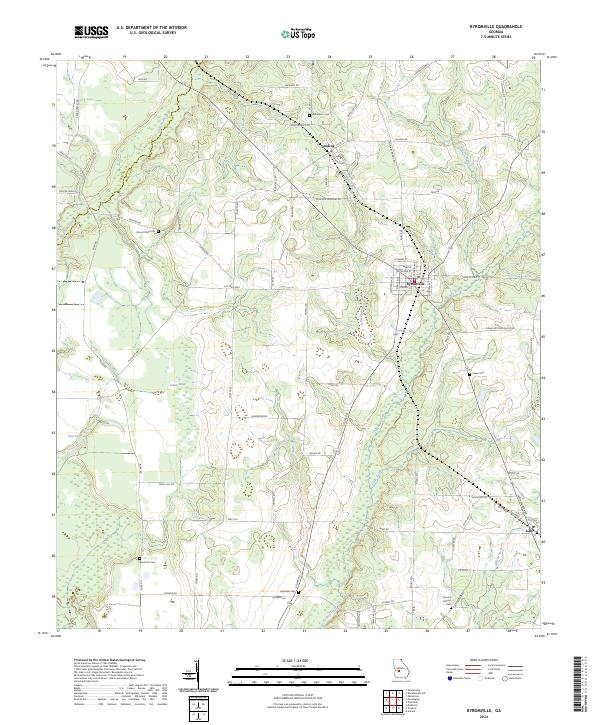 USGS Topographic Map – Byromville