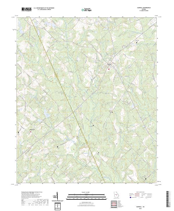 USGS Topographic Map – Cadwell