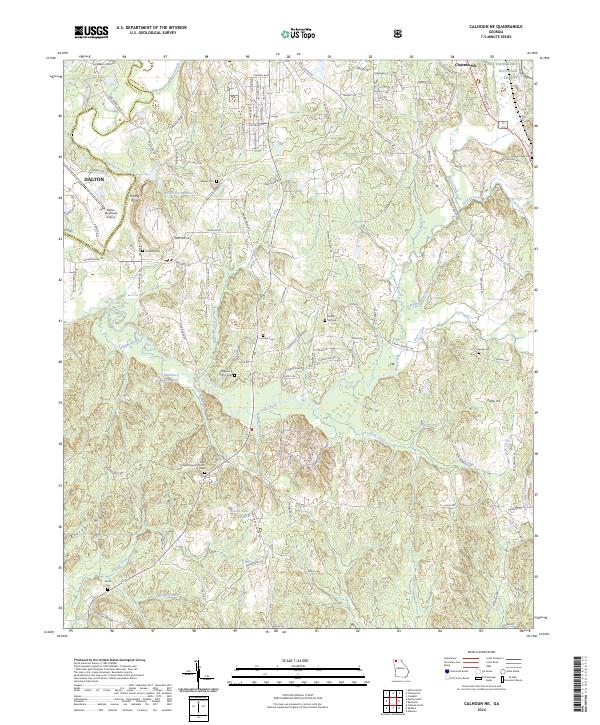 USGS Topographic Map – Calhoun NE