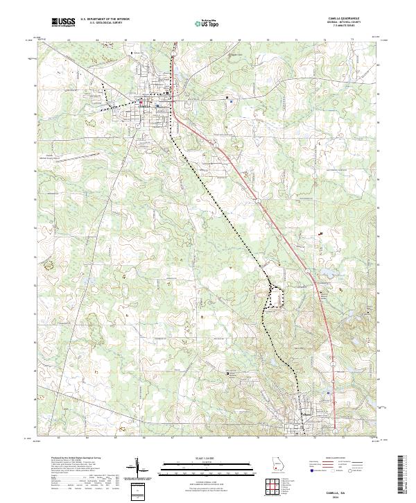 USGS Topographic Map – Camilla