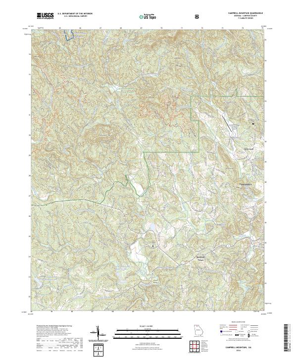USGS Topographic Map – Campbell Mountain
