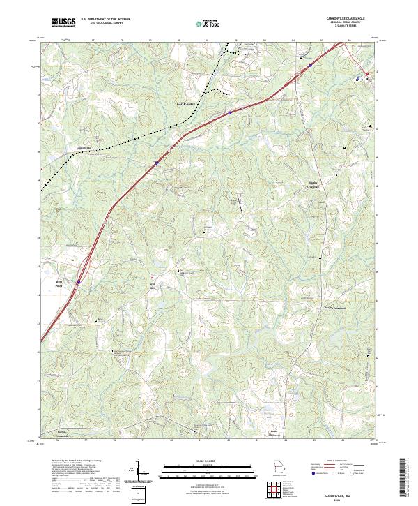 USGS Topographic Map – Cannonville