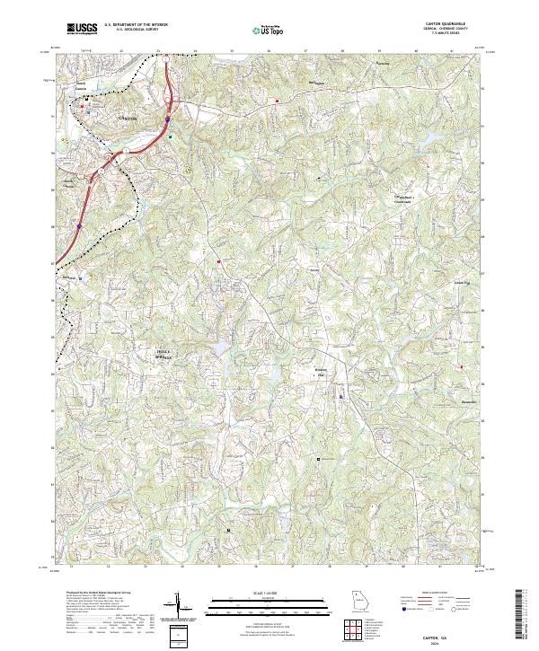 USGS Topographic Map – Canton