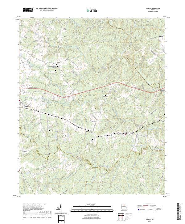 USGS Topographic Map – Carlton