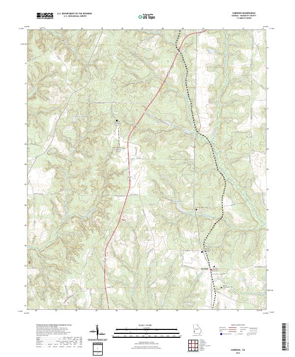 USGS Topographic Map – Carnegie