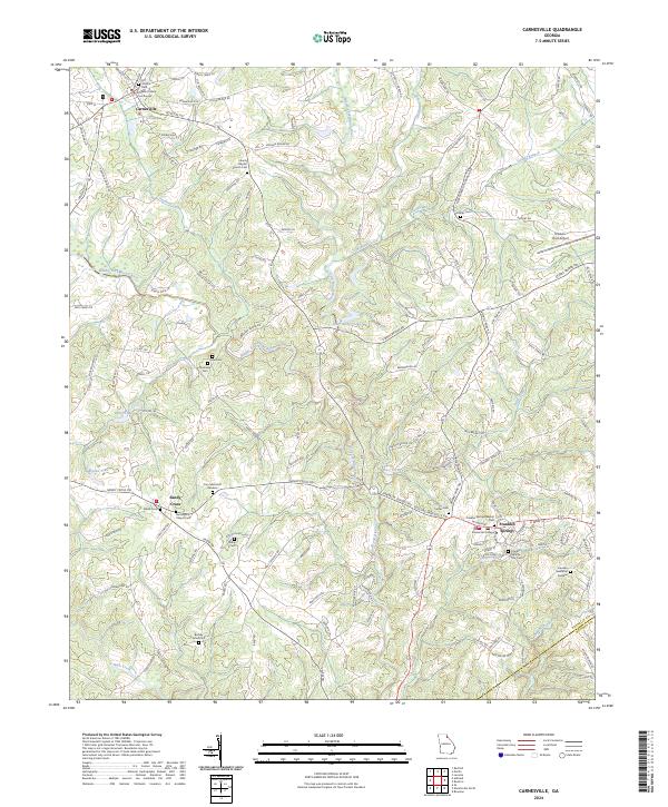 USGS Topographic Map – Carnesville