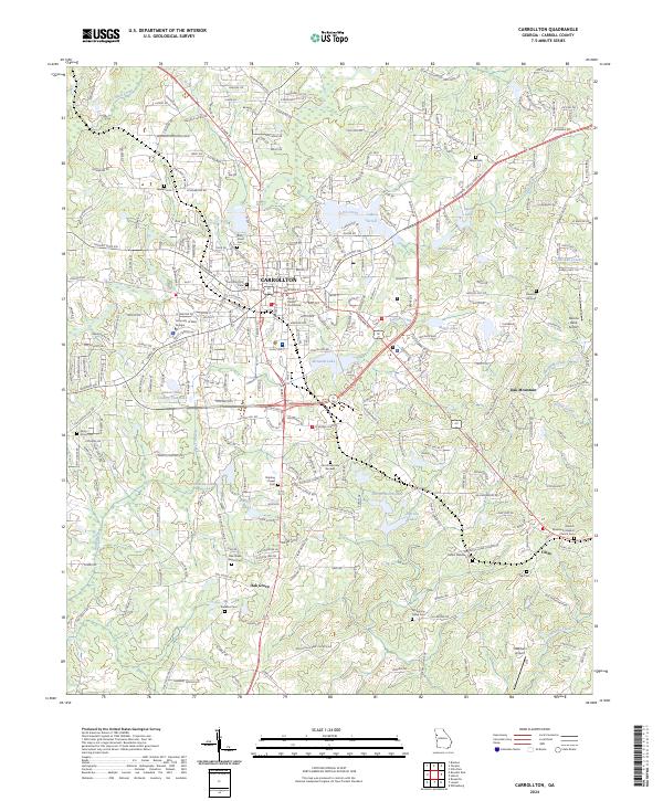USGS Topographic Map – Carrollton