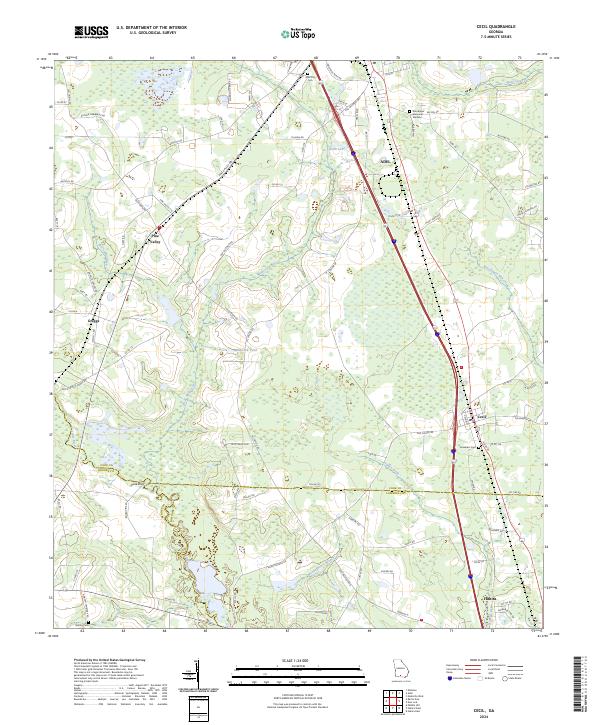 USGS Topographic Map – Cecil