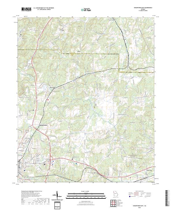 USGS Topographic Map – Cedartown East