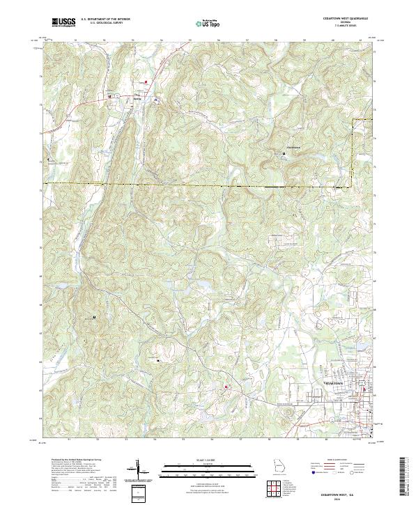 USGS Topographic Map – Cedartown West