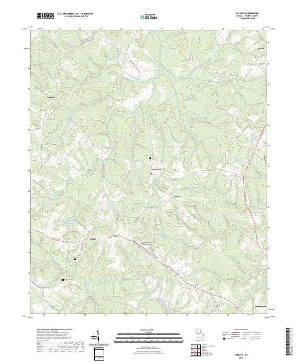 USGS Topographic Map – Celeste