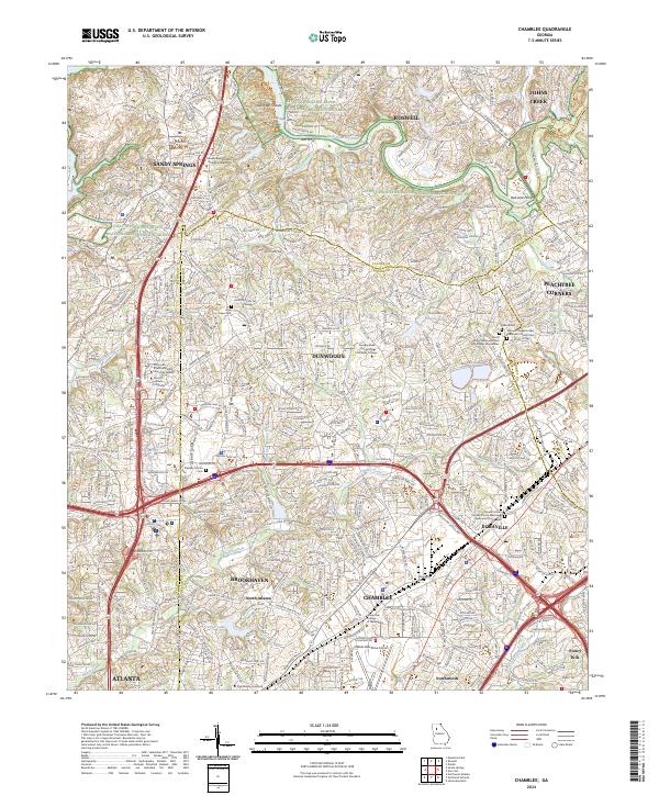 USGS Topographic Map – Chamblee