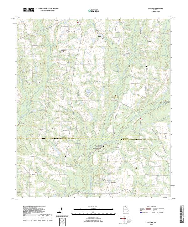 USGS Topographic Map – Chastain